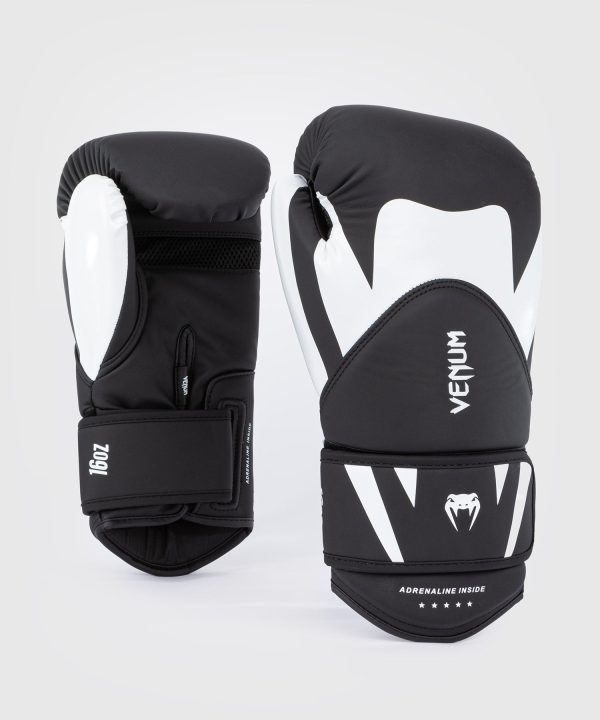Venum Challenger 4.0 Boxing Gloves - Black White For Discount - Image 2