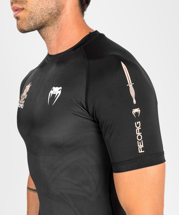 Venum Reorg Rashguard - Short Sleeves - Black For Sale - Image 4