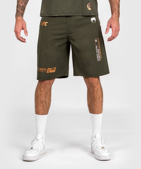 UFC Adrenaline by Venum Fight Week Men’s Performance Shorts - Khaki Bronze Cheap
