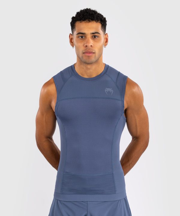 Venum G-Fit Air Men s Sleeveless Rashguard - Foggy Blue Hot on Sale