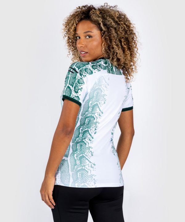 UFC Adrenaline by Venum Authentic Fight Night Women’s Walkout Jersey - Emerald Edition - White Green For Cheap - Image 4