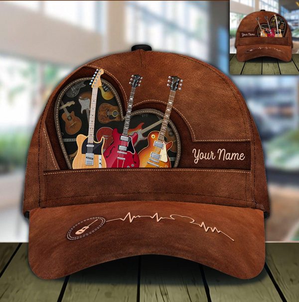 Guitar Personalized Classic Cap, Personalized Gift for Music Lovers, Guitar Lovers - CP061PS02 Supply - Image 5